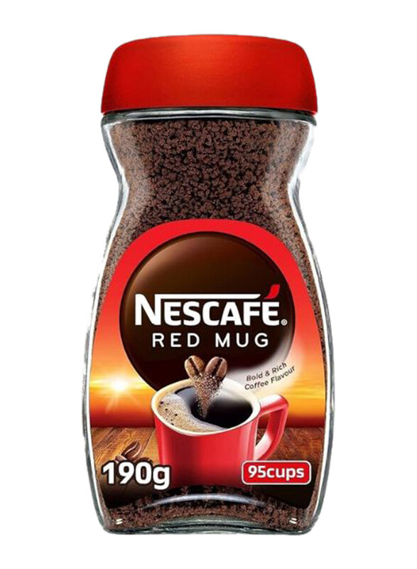 

Nescafe Red Mug Instant Coffee Jar, 190g