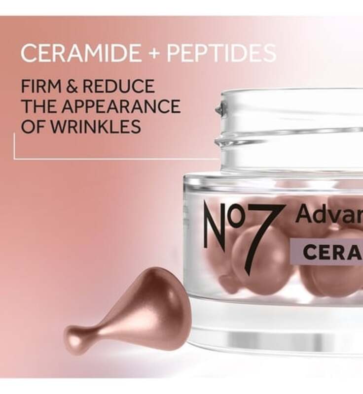 No7 Advanced Ingredients Ceramide And Peptides Facial Capsules 30s