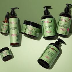 Mielle Organics Rosemary Mint Strengthening Full Set - Shampoo, Conditioner, Hair Mask, Hair Edge Gel, Rosemary Hair Oil, and Scrubber - for Hair Growth - Infused with Biotin, Strengthens Weak Hair.