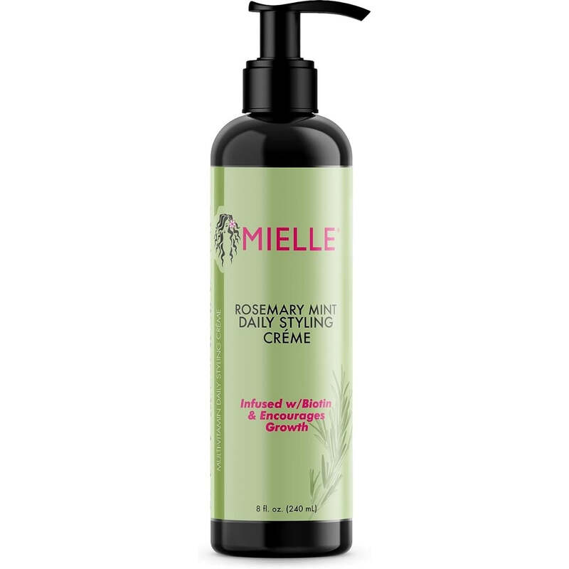 Mielle Organics Rosemary Mint Daily Styling Cream, Infused with Biotin & Encourages Longer, Healthier Hair, Miracle Repair for Dry & Damaged, Curl Definition, Moisture & Great hair Hold 240ml / 8Oz