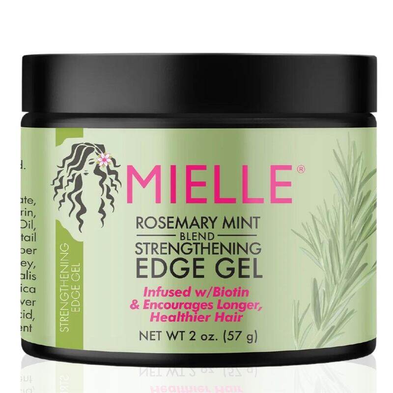 

Mielle Organics Rosemary Mint Strengthening Edge Gel - Biotin & Essential Oil Hair Styling Treatment for Enhanced Hair Strength and Styling Brilliance