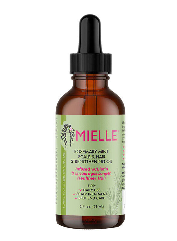 

Mielle Rosemary Mint Scalp & Hair Strengthening Oil Hair Roots & Eyebrows Nourishment, Hair Growth, & Hairfall Treatment Pure Oil Lab Tested 59ML / 2