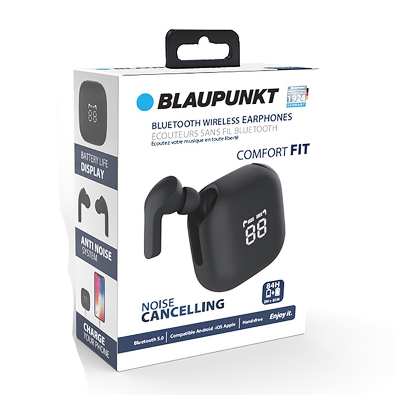 Blaupunkt BLP4970 True Wireless Earphone, Active Noise Cancellation, 40mAh, Black