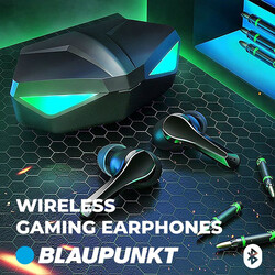 Blaupunkt BLP1995 True Wireless Earphone for Gaming, Low Latency, Black