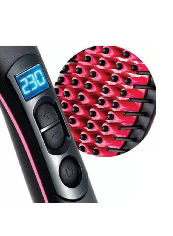 Gennext Straight Artifact Professional Hair Curler, Black/Red