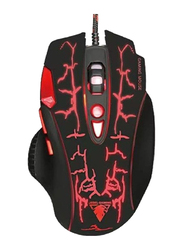 Gennext Wired Back Light Gaming Mouse, GM830, Black/Red