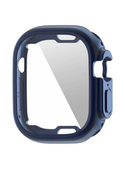 Zoomee Anti-Scratch Protective Case with Screen Protector for Apple Watch Ultra 49mm, Blue