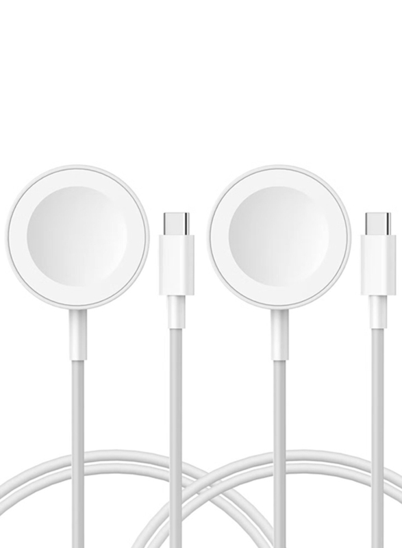 

Gennext Fast Charger Wireless Charging Cable Compatible with Apple iWatch Series, White