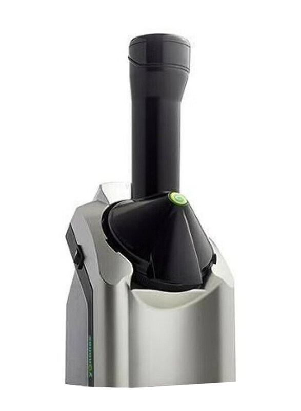 

Gennext Healthy Soft Serve Frozen Fruit Dessert Maker, Silver/Black