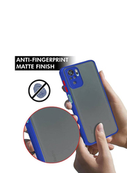 Gennext Redmi Note 10s Silicone Protective Bumper Mobile Phone Back Case Cover, Blue