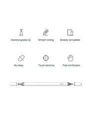 Yesido 2-in-1 Ball Point Universal Passive Stylus Pen for Smartphones/Tablets, ST04, White