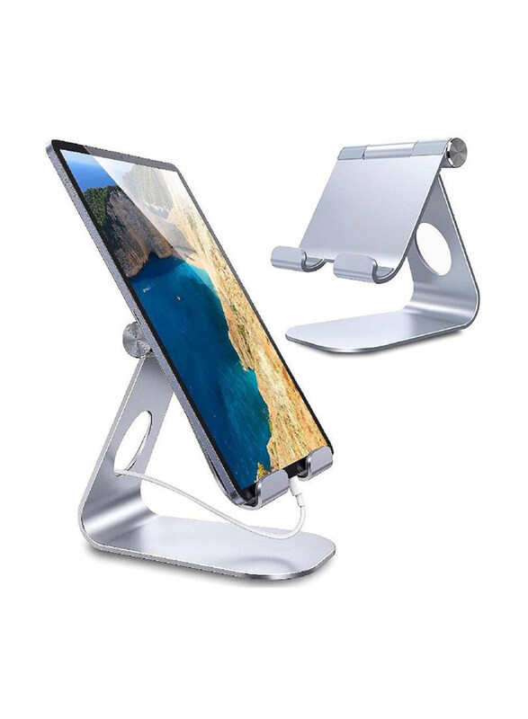 

Gennext Universal Tablet Stand Adjustable Tab Holder Desktop Stand Dock for Apple iPad 2020 Pro 9.7, 10.5, 12.9, Air mini 2 3 4 5, Samsung Tab, Lenovo