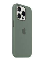 Gennext Apple iPhone 15 Pro Slim Liquid Silicone Shockproof Protective Mobile Phone Back Case Cover, Green