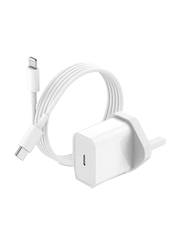 20W USB Type C Fast Charger Adapter, USB Type C to Lightning with 2 Meters Cable for iPhone 14 Pro/14 Pro Max/14/13/12/11, White