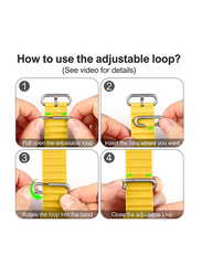 Zoomee  Silicone Slim Hollow-Out iWatch Sport Wristband with Classic Clasp for Apple Watch Band 38mm/40mm/42mm/44mm/41mm/45mm/49mm, Yellow
