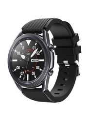 Gennext Replacement Quick Release Sport Silicone Band for Samsung Galaxy Watch 3 45mm/22mm, Black