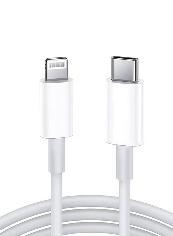 

Gennext 2-Meters USB Type-C to Lightning Cable for iPhone/Airpods Pro, White