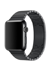 Gennext Quick Release Stainless Steel Replacement Band for Apple Watch Series 8/7/SE/6/5/4/3/2/1, Black