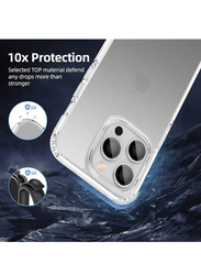 Gennext Apple iPhone 14 Pro Max Soft Silicone Slim Protective Mobile Phone Case Cover, Clear