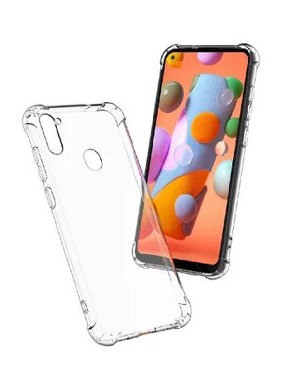 

Gennext Samsung Galaxy A11 Soft Silicone Shockproof Anti-Scratch Protective Mobile Phone Case Cover, Clear