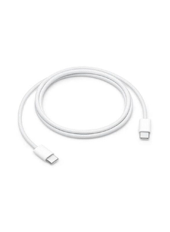 

Gennext 1 Meters USB Type-C Charge Cable, USB Type-C to USB Type-C, 60W for Apple IPhone 15 Series, White