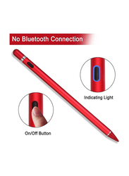 Gennext Active Touch Screens Rechargeable Digital Stylish Stylus Pen, Red