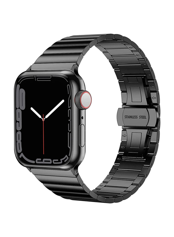 Zoomee Ceramic Band for Apple Watch 42mm/44mm/45mm/49mm, Black