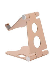 Gennext Universal Adjustable Foldable Mobile Phone Stand, Rose Gold