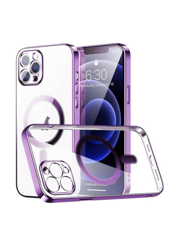 Apple iPhone 13 Pro Max Ultra-Protective Lightweight Magnetic MagSafe Mobile Phone Case Cover, Purple