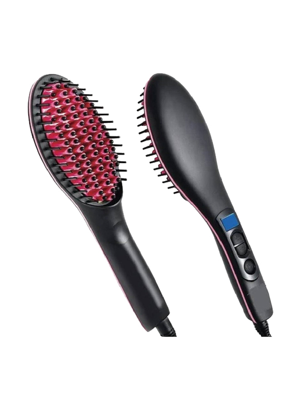 Gennext Straight Artifact Ceramic Straightening Brush, Black