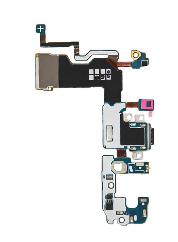 Gennext Samsung Galaxy S9 Plus SM-G965U USB Charger Charging Port Dock Connector Ribbon Flex Cable Mic Board Replacement, Multicolour