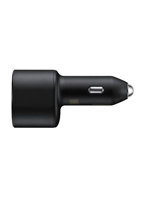 Gennext Super Fast 2.0 Dual Port Car Charger with Type-C Cable, Black