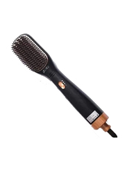 Zoomee Multifunctional Hair Dryer Hot Air Comb, Black/Gold