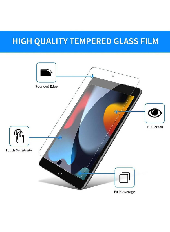 Gennext Apple iPad 10.2 (2020) Anti-Scratch High Definition Tempered Glass Screen Protector, Clear