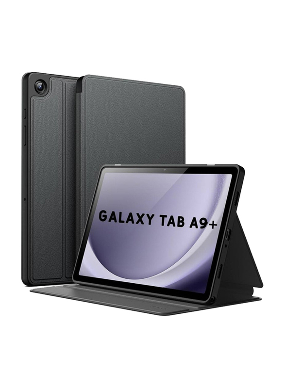 Samsung Galaxy Tab A9+/A9 Plus 2023 11" Slim Folio Stand Protective Tablet Case Cover with Multi-Angle Viewing, Auto Wake/Sleep, Black