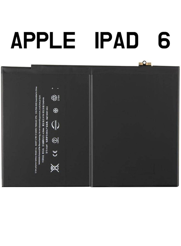 Apple iPad (6th Gen) High Quality Original Replacement Battery, Black