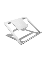 Gennext 6-Level Adjustable Stand for Laptop, Silver