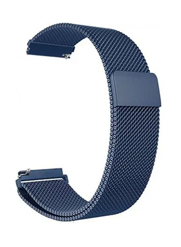 Zoomee Loop Stainless Steel Smartwatch Strap Band for Huawei GT2/GT, Navy Blue