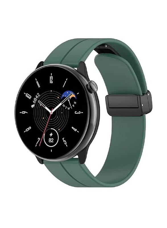 

Generic Replacement Quick Release Soft Sport Wristband Magnetic Clasp Bracelet Band for Huawei Watch Buds/Huawei Watch GT 4, Green