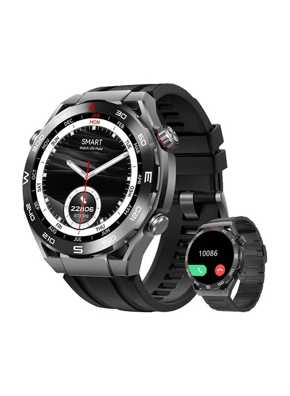 1.5-inch HD Touch Screen Bluetooth Call Smartwatch for Android iOS, Black