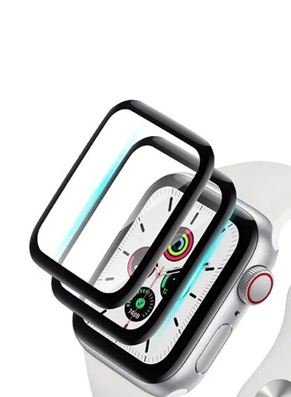 

Zoomee Full Coverage Easy Installation Bubble-Free Screen Protector for Apple Watch Series 8 & 7 45mm, 2 Pieces, Clear