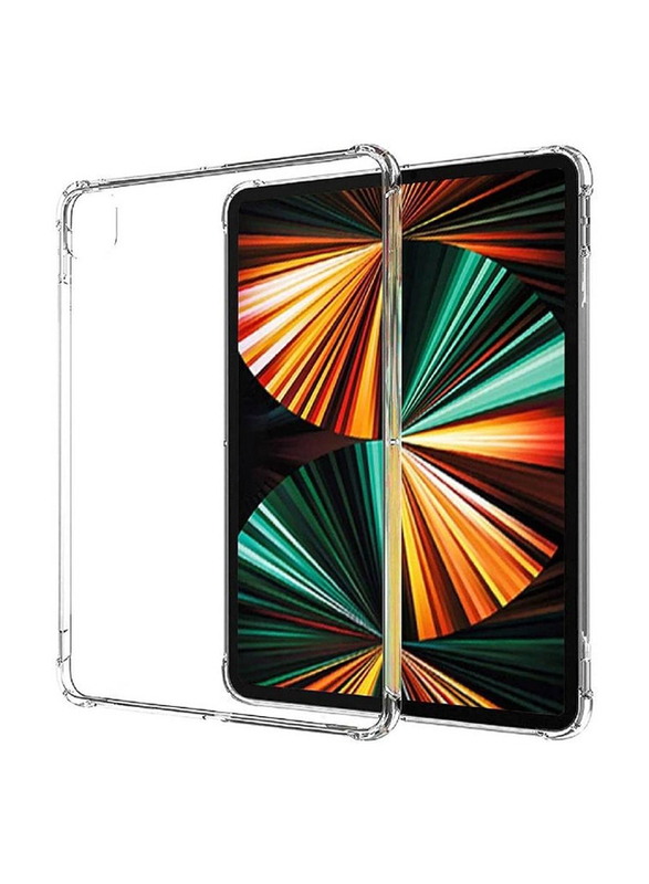 Gennext Apple iPad Pro 12.9-inch 5th Gen 2021 TPU Shockprooof Silicone Slim-Fit Protective Case Cover, Clear