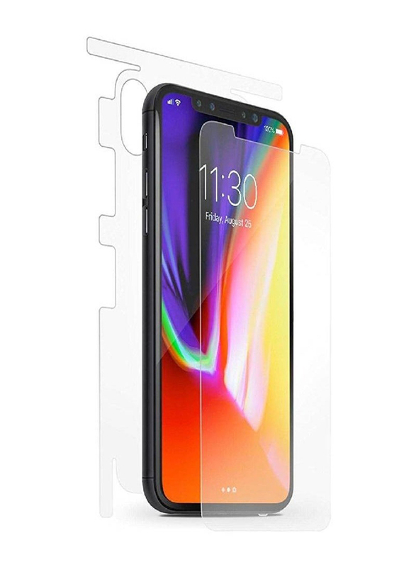 Gennext Apple iPhone X Film Cover Front and Back Hydrogel Screen Protector, 2 Piece, Clear