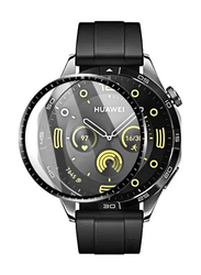 Protective Anti-Scratch Bubble-Free Dust-Free Premium Tempered Glass Screen Protector for Huawei Watch GT 4 46mm, Clear