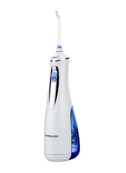 Waterpulse V400 USB Rechargeable Portable Dental Cordless Water Flosser, White/Blue, 240ml