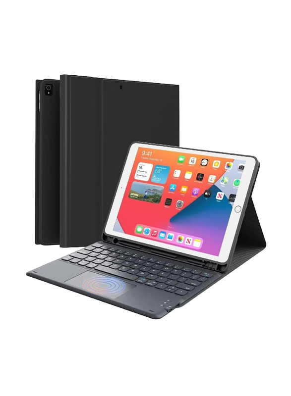 Gennext Magnetically Detachable Wireless Keyboard Case for iPad 10.2 9th Generation 2021/8th Gen 2020/7th Gen 2019, Black