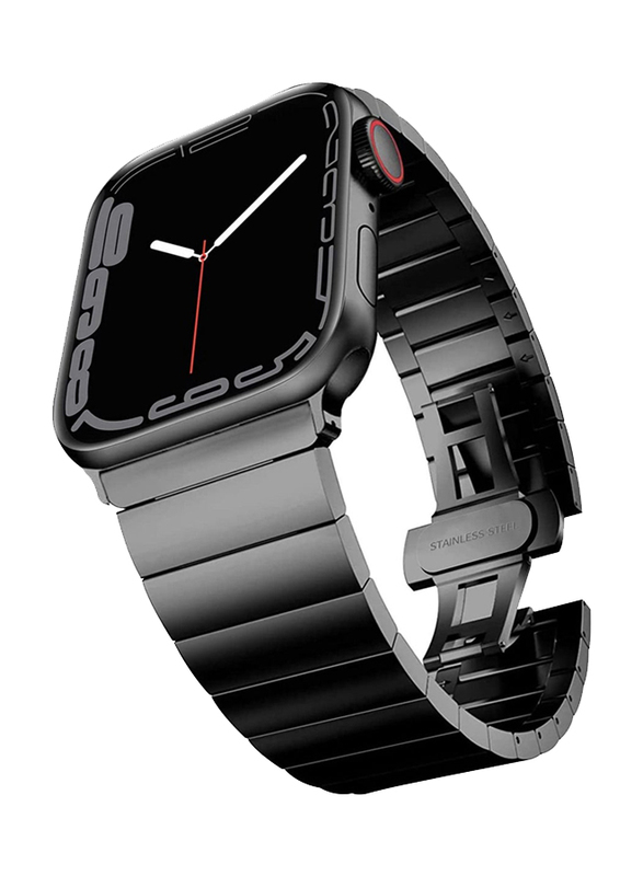 Zoomee Ceramic Band for Apple Watch 42mm/44mm/45mm/49mm, Black