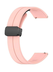 Replacement Quick Release Soft Sport Wristband Magnetic Clasp Strap for Huawei Watch Buds/Watch GT 4, Pink