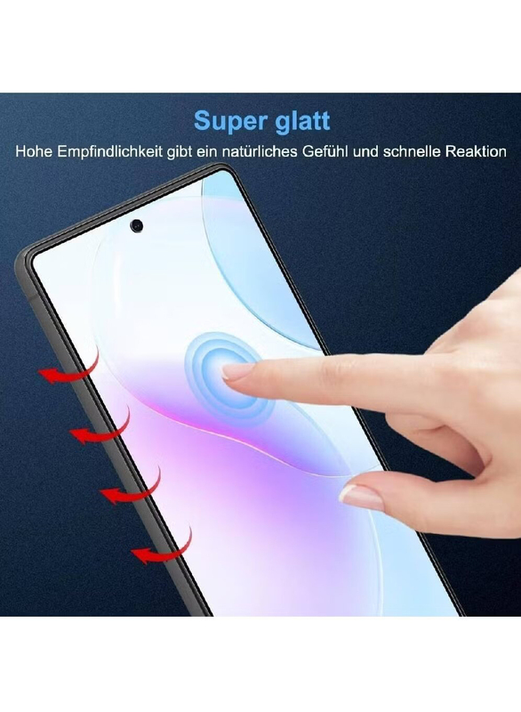 Gennext Google Pixel 8 HD Tempered Glass Screen Protector Fullscreen Protection Scratch Resistant, 2 Piece, Clear