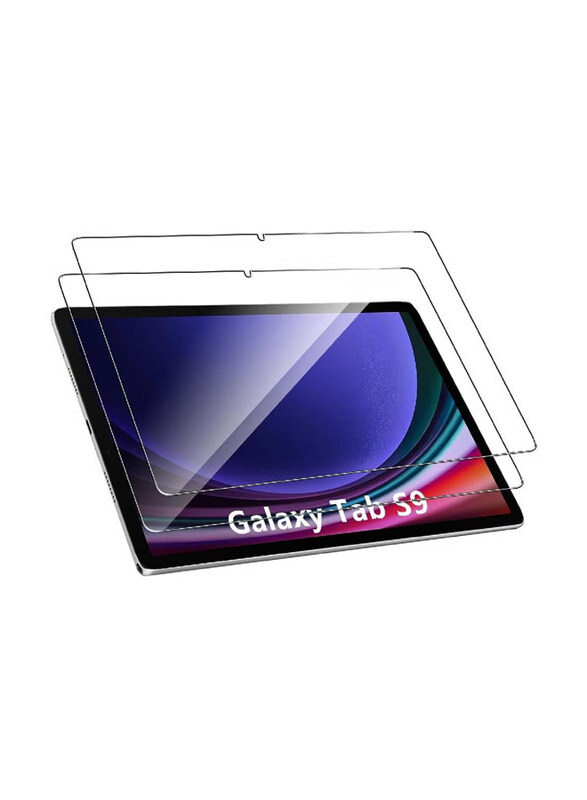 

Gennext Samsung Galaxy Tab S9 Premium 9H Hardness Round Edge Tempered Glass Screen Protector, Clear